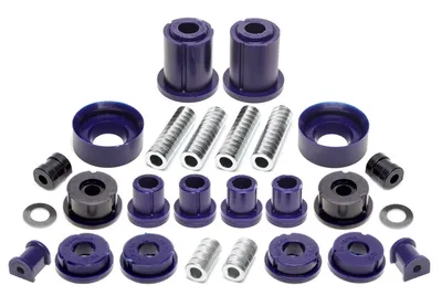 PU-bushings kit front / rear axle 32-pieces BMW