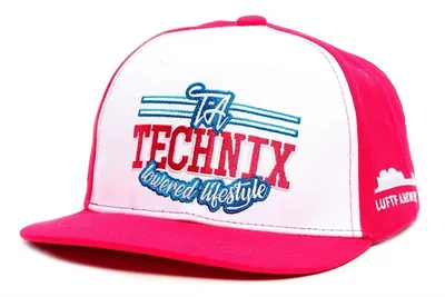 Snapback cap pink/white