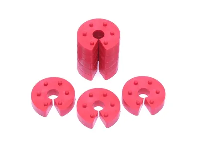 Spring travel limiter front or rear axle (1 set / 8 pieces)