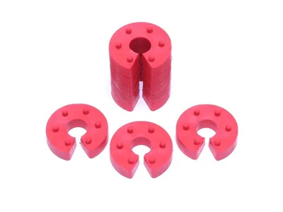 Spring travel limiter front or rear axle (1 set / 8 pieces)