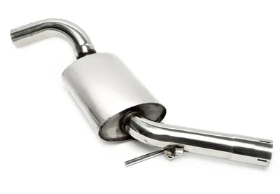 Middle silencer stainless steel VW