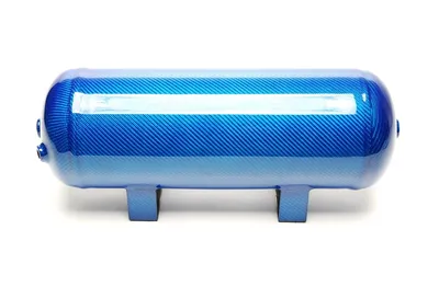 Air tank 11.5 litres / air tank blue with genuine carbon veneer