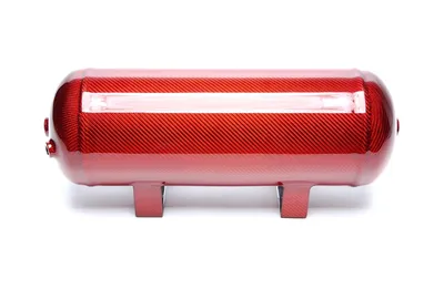 Air tank 11.5 litres / air tank red with genuine carbon veneer