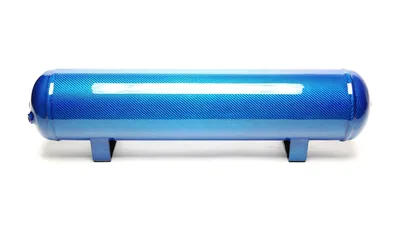Air tank 19 litres / air tank blue with real carbon veneer
