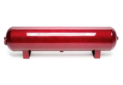 Air tank 19 litres / air tank red with real carbon veneer