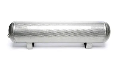 Air tank 19 litres / air tank silver with real carbon veneer