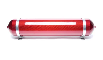 Seamless air tank 19 litres / air tank red with genuine carbon veneer