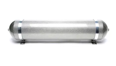 Seamless air tank 19 litres / air tank silver with genuine carbon veneer
