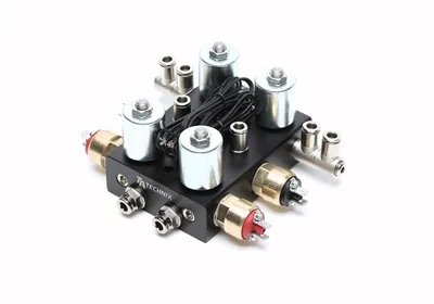 2/2 way solenoid valve block