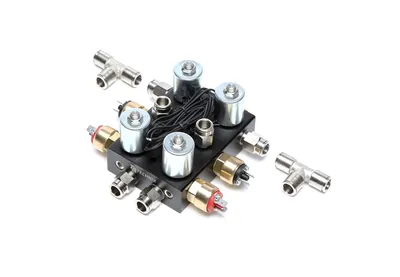 2/2 way solenoid valve block