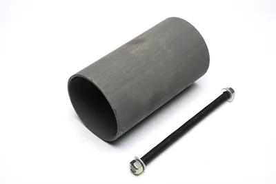 Universal 8" adapter tube+threaded rod, " bolt in system