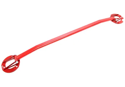 Steel strut brace, red, front BMW
