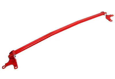 Steel dome strut red, front BMW