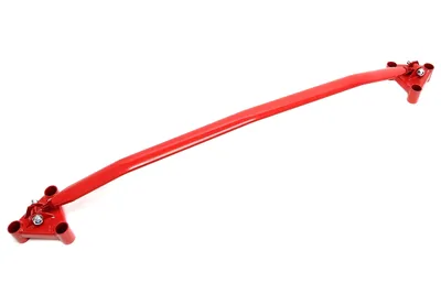 Steel dome strut red, front BMW