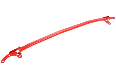 Steel dome strut red, front BMW