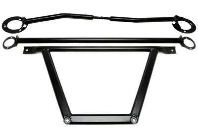 Steel dome strut kit black BMW