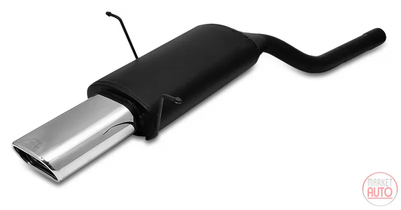 Sport exhaust tip BMW E46 6 cyl single inlet pipe, jedna rura dolotowa