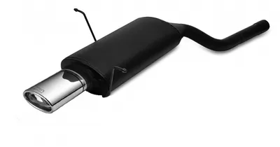 Sport exhaust tip BMW E46 6 cyl single inlet pipe, jedna rura dolotowa