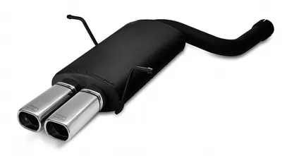 Sport exhaust tip BMW E46 6 cyl single inlet pipe, jedna rura dolotowa