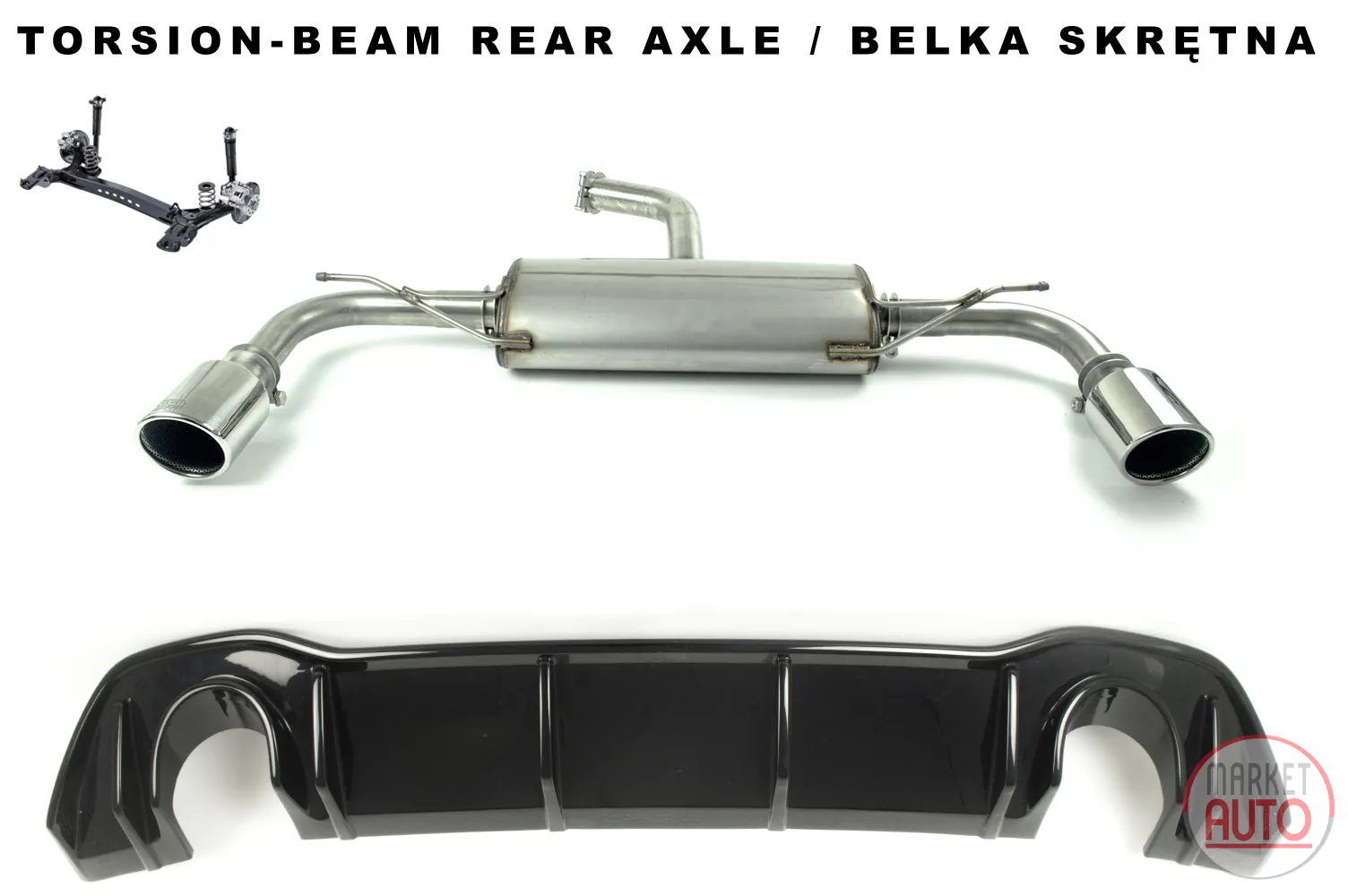 Sport exhaust tip VOLKSWAGEN GOLF VIII
