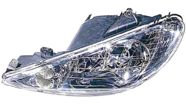PHARE GAUCHE -H7+H7-TRANSPARENT AR.-ELE 6204S9