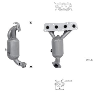 CATALYSEUR SUZUKI SX4 S-Cross 1.6i VVT 16V