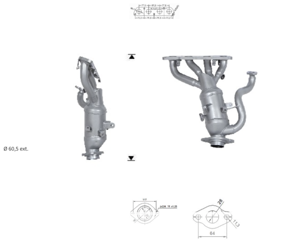 Catalyseur TOYOTA C-HR 1.8i – 171410T160