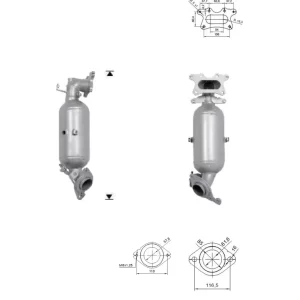 CATALYSEUR HONDA CR-V 2.0i 16V