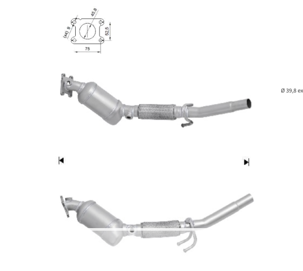 Catalyseur> 1S0253053BX, 1S0253053X,