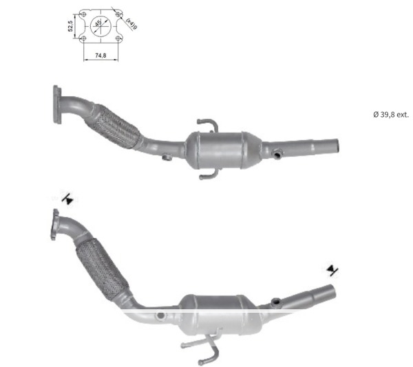 CATALYSEUR SEAT MII 1.0i 12V CNG1S0253053CX