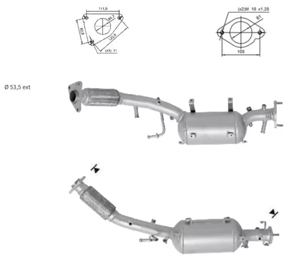Filtre a particules NISSAN X-TRAIL