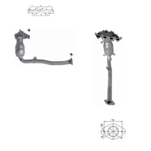 CATALYSEUR FIAT STILO 1.4i 16V