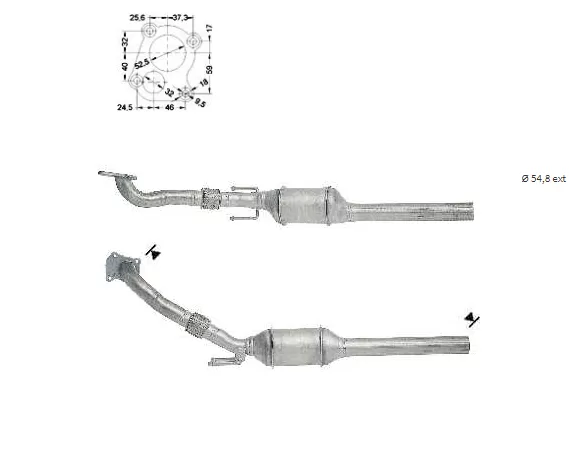 CATALYSEUR AUDI A3 1.9TDi