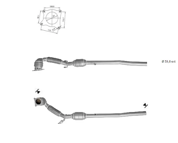 CATALYSEUR VOLKSWAGEN EOS 2.0i