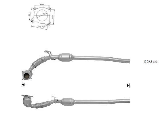CATALYSEUR VW JETTA 2.0i