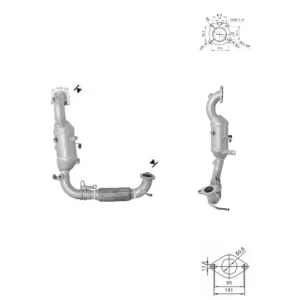CATALYSEUR FORD B-MAX 1.0i