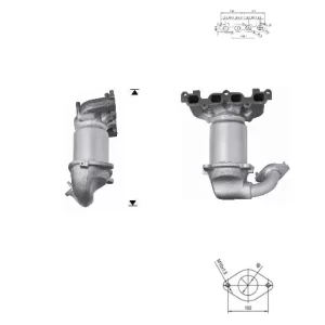 CATALYSEUR FORD FIESTA 1.25i 16V