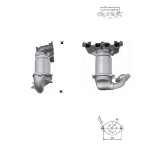 CATALYSEUR FORD FIESTA 1.25i