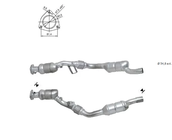 CATALYSEUR AUDI A4 2.4i DROIT