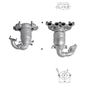 CATALYSEUR FORD FIESTA 1.4i 16V
