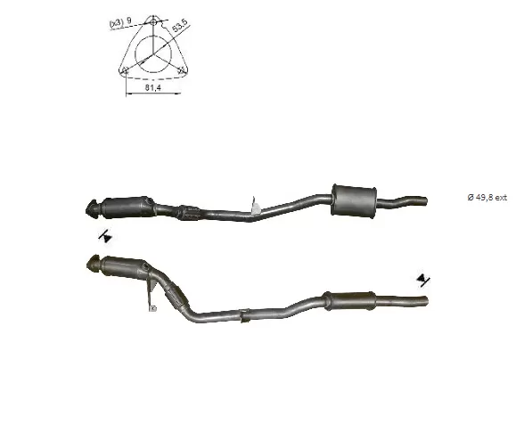 CATALYSEUR AUDI A6 2.4i GAUCHE