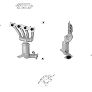CATALYSEUR BMW 318i 2.0i 16V