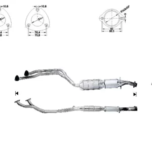 CATALYSEUR BMW 320i 2.0i 24V
