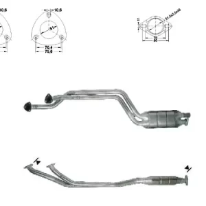 CATALYSEUR BMW 520i 24V