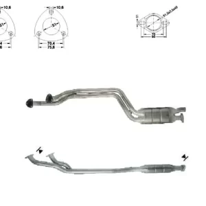 CATALYSEUR BMW 525i 24V