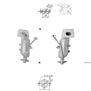 CATALYSEUR PEUGEOT 108 1.0i