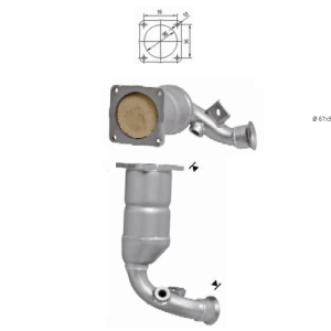 CATALYSEUR PEUGEOT 206 1.4i