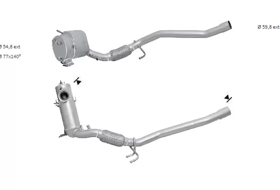 Filtre a particules AUDI, SEAT, SKODA, VW