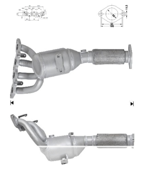 CATALYSEUR FORD KA+ 1.2i TI-VCT 16V