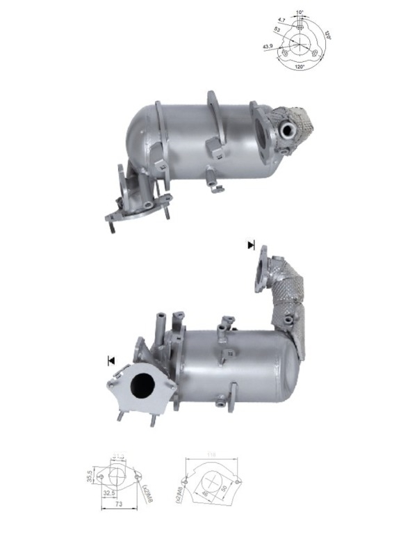 RENAULT QASHQAI Dieselpartikelfilter, 2090000Q1E